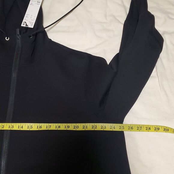 +J (UNIQLO X Jil Sander Dry Sweat Full-Zip Long-Sleeve Hoodie, Black, Size XXL - Picture 12 of 16